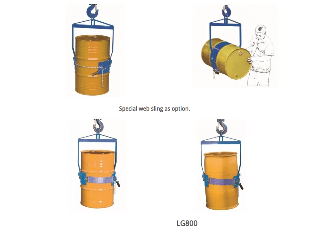 LM800N/LG800 উল্লম্ব ড্রাম উত্তোলক